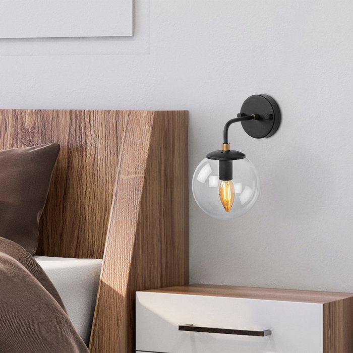 Opviq Horn - 12218 Aplique de Pared Negro y Dorado Opviq Horn - 12218 Aplique de Pared Negro y Dorado